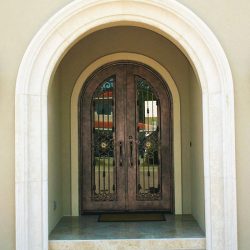 Cutom Door Remodel - Curved Entrance and Foyer