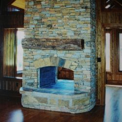 Fireplace Renovation - Stone - Two-Way Access